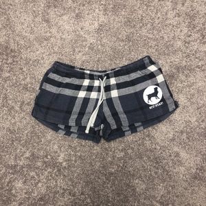 “Sit! Stay!” Plaid Pajama Shorts